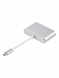 Орбита OT-AVW55 переходник (штекер TYPE-C - гнездо USB 3.0/VGA/TYPE-C) 15см